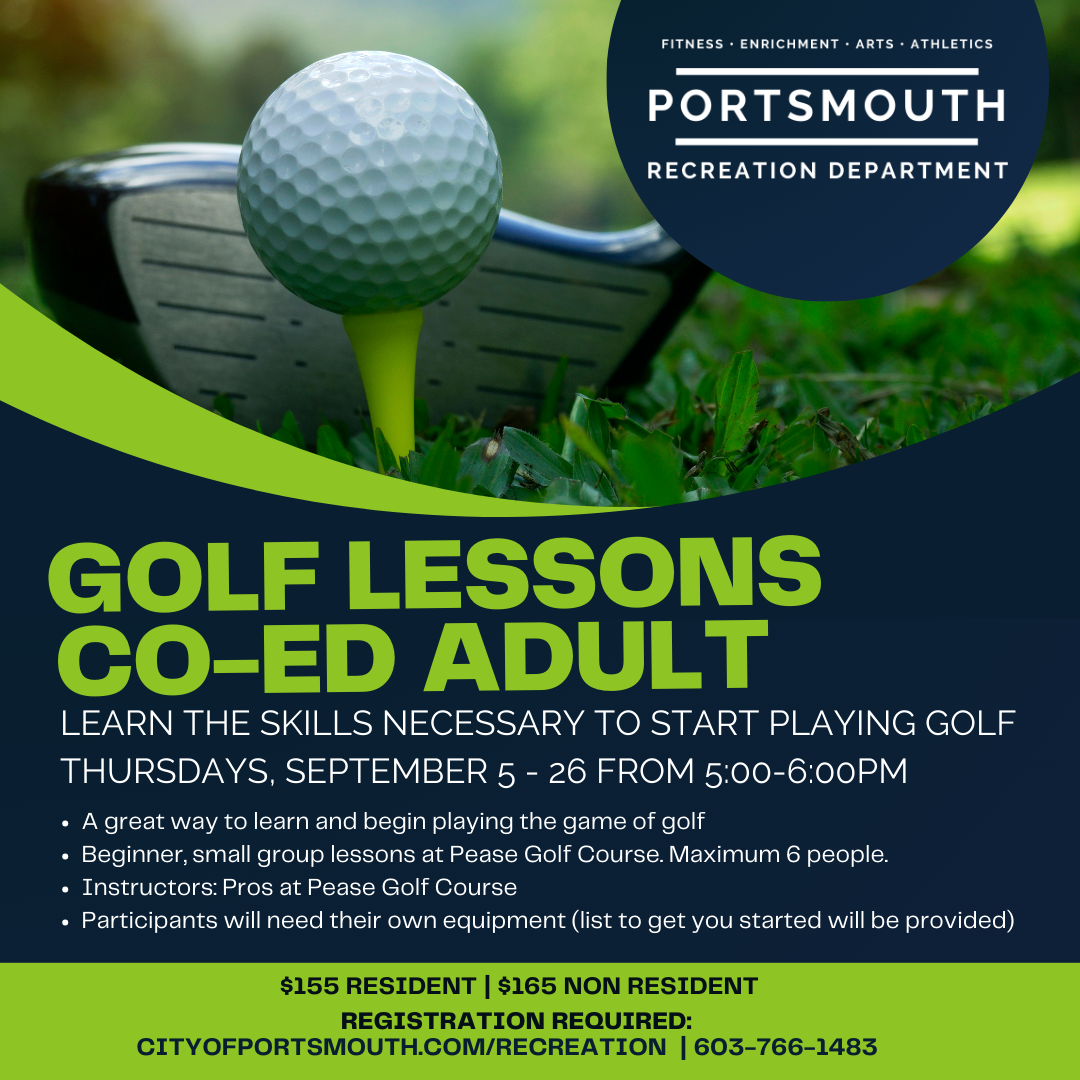 golf lessons flier